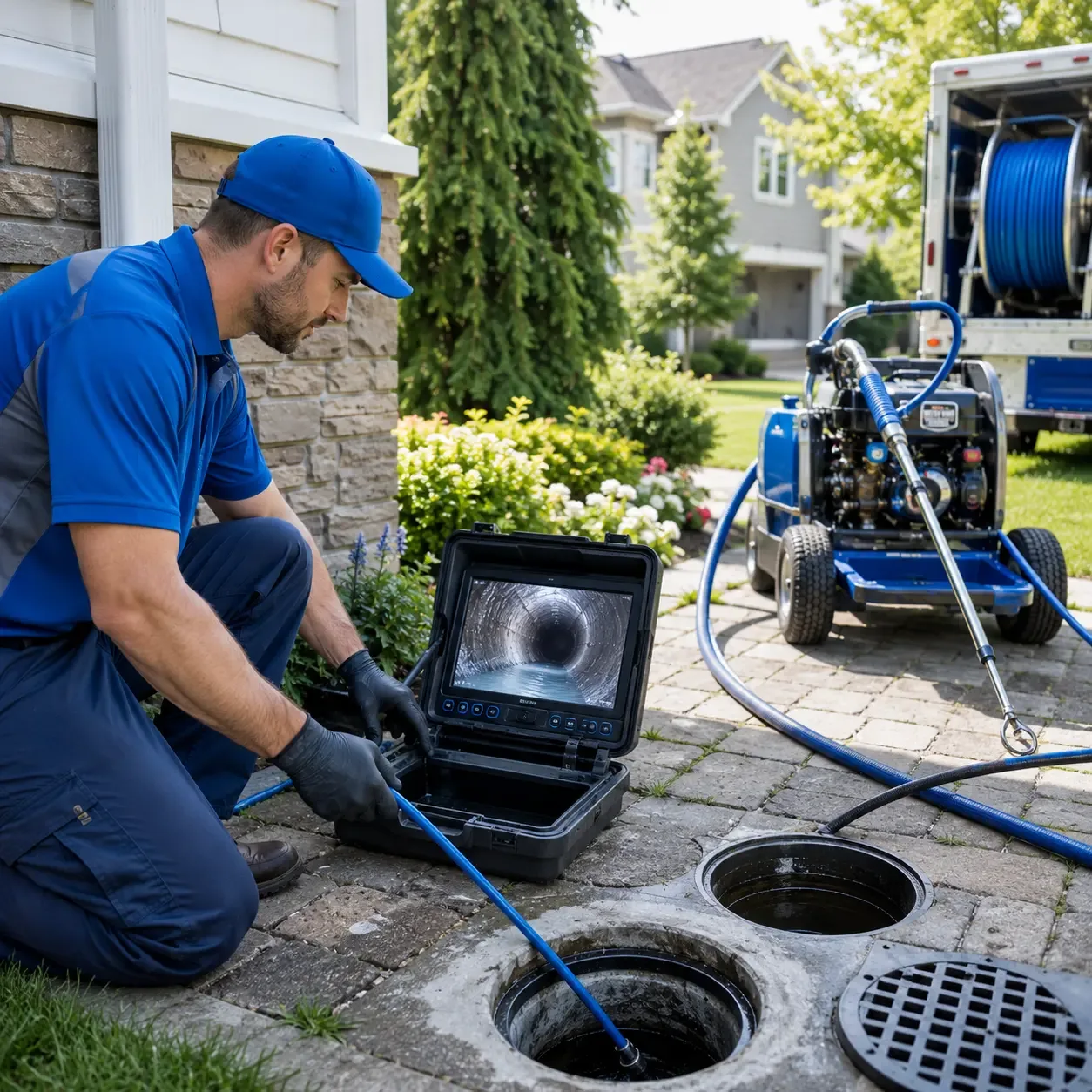 Outdoor drain cleaning professionals serving Losantville, IN
